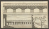 Trajan's Bridge, Danube. Caligula's Bridge Puzzuoli Naples. Augustus, Narni 1753