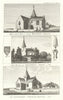 Three views of St Mary's Church, Bramshott, Hampshire. Gentleman's magazine 1780