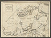 The roads of Toulon with the adjacent country. St Mandrier. Gent's Mag 1759 map