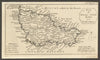 Bell'Isle divided into parishes. Belle-Île-en-Mer. Morbihan. Gent's Mag 1761 map