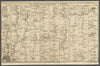 London-Barnet-Stevenage-Grantham-Doncaster-York road strip map. GIBSON 1766