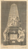 Memorial of John Campbell, 2nd Duke of Argyll, Westminster Abbey 1754 print