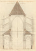 Elevation of the Old Church of Saint-Nicaise de Reims. Gent's Mag 1773 print