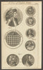 King Henry VIII. Medals of Philip & Mary. Portcullis. Pelican. Gent's Mag 1778