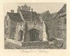 The Poultry Cross, Salisbury. Gentleman's Magazine 1818 old antique print