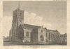 St Mary the Virgin Church, Gillingham, Dorset. Gentleman's Magazine 1814 print