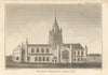 Église Notre-Dame de Calais, Pas-de-Calais, France. Gentleman's Magazine 1814