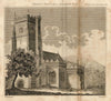 St Andrew's Church, Fontmell Magna, Dorset. Gentleman's Magazine 1814 print