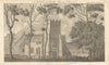 St Mary’s Church, Chettle, Dorset. Gentleman's Magazine 1814 old antique print
