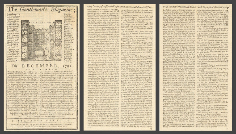 Mozart obituary "the celebrated German composer… an irreparable loss" Dec 5 1791