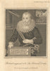 Portrait at Mavesyn Ridware supposed to be Sir Francis Drake. Gent's Mag 1790