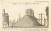 Clifford’s Tower in York AD 1684. York Castle. Gent's Mag 1790 old print