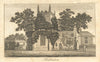 All Saints' Church, Kedleston, Derbyshire. Gent's Mag 1793 old antique print