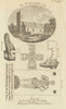 St. Peter's Church, Broome, Staffordshire. Gent's Mag 1793 old antique print