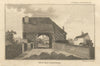West Ham Abbey Gate. Abbey of St Mary's, Stratford Langthorne, London 1793