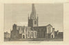 Church of All Saints at Chesterfield in Derbyshire. Gent's Mag 1793 old print