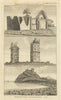 God's House hospital, Arundel. North Foreland lighthouse. Criccieth Castle 1793