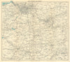 BATH & BRISTOL environs. Mendips/Cotswolds. Frome Wells Shepton Mallet 1950 map