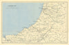 CARDIGAN BAY vintage tourist map. Aberystwyth Aberaeron Wales WARD LOCK 1940