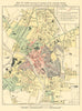 Map of York showing Licensed Houses. Drink/poverty/temperance map. Rowntree 1901