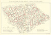 Central London Public Houses. Soho West End temperance/drink map. Rowntree 1899