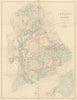 Parish of Croydon Common lands Enclosure in 1800 by Thomas Bainbridge 1889 map