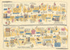 Fleet Street Displayed #3 JP Sayer's Survey of London 1947 old vintage map
