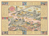 A Prospect of Westminster #4 JP Sayer's Survey of London 1947 old vintage map