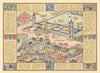 A Prospect of Westminster #4 JP Sayer's Survey of London 1947 old vintage map