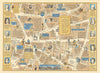 A Map Showing the Royal Exchange #5 JP Sayer's Survey of London 1947 old