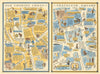 2 Maps of Charing Cross & Trafalgar Square #6 JP Sayer's Survey of London 1947