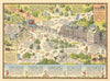A Bird's-eye View of Hyde Park Corner #12 JP Sayer's Survey of London 1947 map