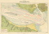Spithead - Review of the Fleet by His Majesty the King. Admiralty 1937 old map