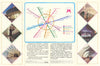 Moscow Metro / underground network map. USSR Cartography Directorate GUGK 1974