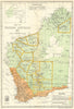 Map of Western Australia showing Goldfield Boundaries by J.P. Camm 1919