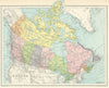 Dominion of Canada with Newfoundland by George Philip 1919 old antique map