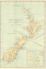New Zealand showing Cook Islands Territory Dependencies by Marcus Marks 1919 map