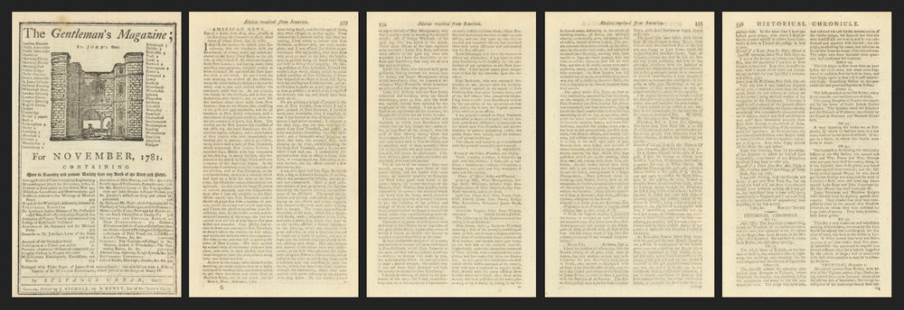 Washington informs Congress of the French Fleet's arrival in Chesapeake Bay 1781