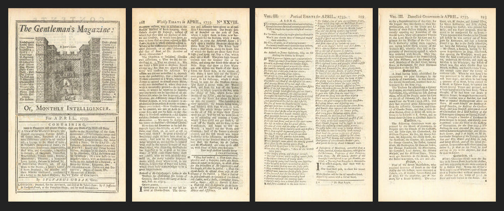 A Report of the Establishment of the Colony of Georgia by James Oglethorpe 1733