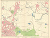 BIRMINGHAM NORTH West Bromwich Churchfield Hateley Heath Sandwell 1945 old map