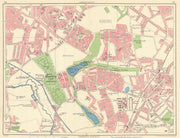 BIRMINGHAM NORTH Perry Barr Gravelly Hill Erdington Stockland Green 1945 map