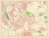 BIRMINGHAM SOUTH EAST Yardley Wood Solihull Lodge Shirley Hall Green 1945 map