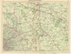 NE BIRMINGHAM environs Tamworth Atherston Sutton Coldfield Coleshill 1945 map
