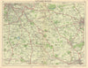 SE BIRMINGHAM environs. Solihull Coventry Leamington Kenilworth Henley 1945 map
