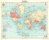The British Empire Throughout The World. BARTHOLOMEW 1909 old antique map
