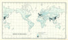 World Density of Population. BARTHOLOMEW 1909 old antique map plan chart