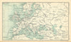 Europe major railways. BARTHOLOMEW 1909 old antique vintage map plan chart