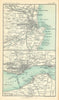 Environs of Aberdeen & Dundee. Scottish Cities. BARTHOLOMEW 1909 old map