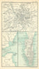 Environs of Madrid & Gibraltar. Spain. BARTHOLOMEW 1909 old antique map chart