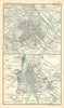Environs of Vienna & Ofen (Buda) & Pest. Budapest. Austria-Hungary 1909 map